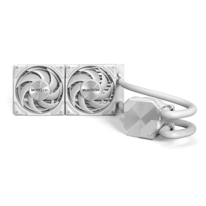 Montech HyperFlow Silent 240 Processor All-in-one liquid cooler 12 cm White 1 pc(s)