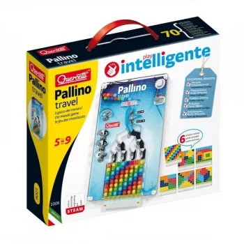 Educational Mosaic Toy QUERCETTI Mosaici Pallino Coding Travel Version 1006 — portable pegboard coding set