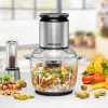 Electric food chopper Rommelsbacher MZ 600 — 2 L glass bowl, 600 W, stainless steel housing, 22-speed, 6-blade
