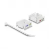 Keystone module DELOCK RJ45 to LSA Cat.6 UTP tool-free with dust cover, flat, 16×31.8×19.4 mm, white/black
