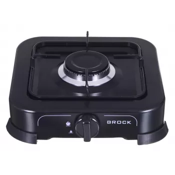Gas Cooker BROCK GS 2001 BK, Single-burner, Manual Control