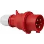 CEE connector AS Schwabe 61425 — 5-pin 400V, IP44, red