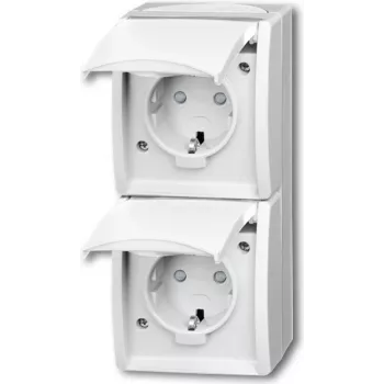 Busch Jaeger 20-02 EBW-54 Socket Outlet CEE 7/3 White (2084-0-0722)