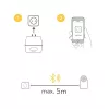 Wireless smart-home signal extender NUKI Bridge — Bluetooth/Wi‑Fi, 230V, range up to 10 m, 60×60×50 mm, white