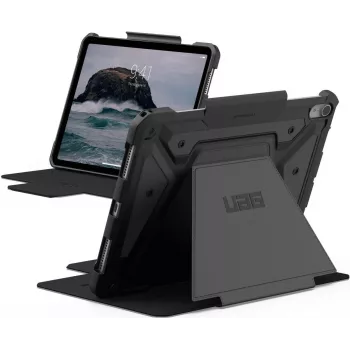 Urban Armor Gear UAG - Flip Case for Tablet - Durable - polyurethane (PU) - Black - for Apple 11-inch iPad Air M2 Wi-Fi, M2 Wi-Fi + Cellular, M3 Wi-Fi, M3 Wi-Fi + Cellular (1244731