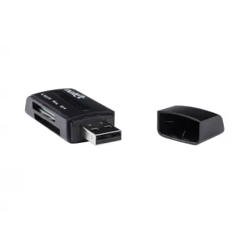 Natec MINI ANT 3 USB 2.0 Card Reader (SD, SDHC, MMC, M2, microSD), Black (NCZ-0560)