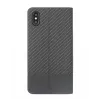 Phone book case Tellur Carbon for iPhone XS — black