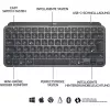 Logitech MX Keys Mini - Keyboard - backlit - Bluetooth - QWERTZ - Swiss - Graphite (920-010485)