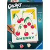 Painting set Ravensburger CreArt – cherries (design 25514) – creative paint kit for adults and teens