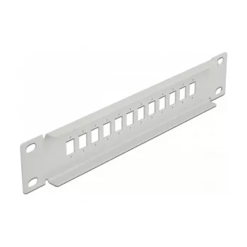 Fiber Optic Patch Panel DeLOCK 10 inch 12 Port SC Simplex LC Duplex 1U grey