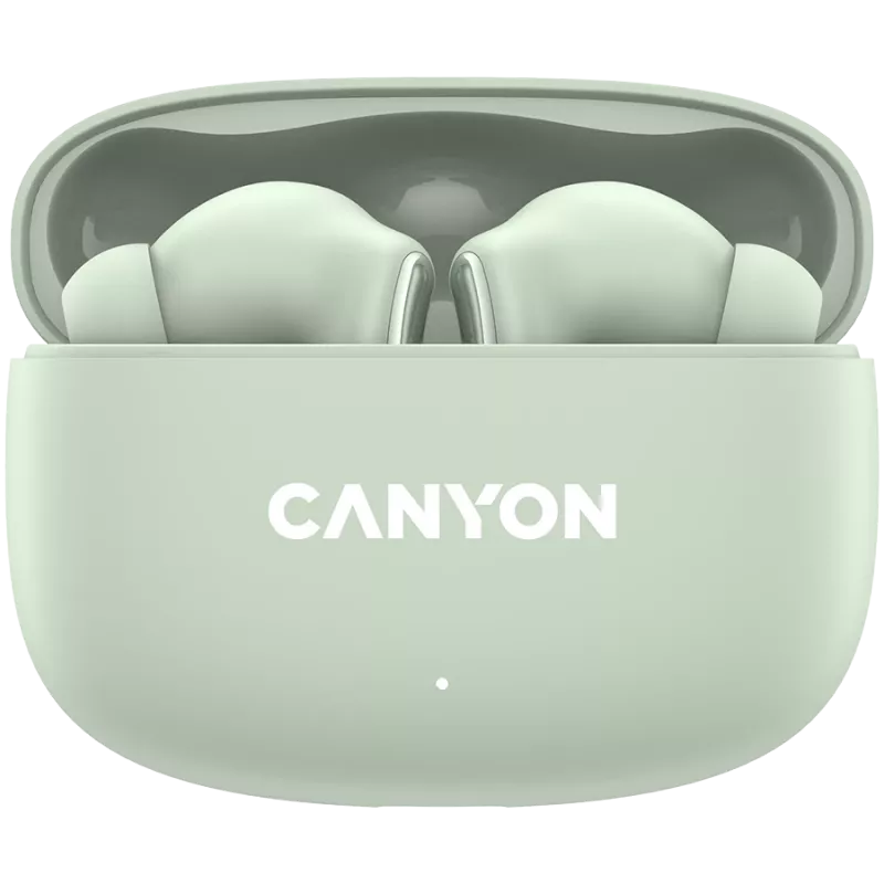Canyon TWS-9 CNS-TWS9G Headphones – True Wireless – Bluetooth 5.4 – In-Ear – 6h + 30h Laufzeit – USB-C Ladecase – Touch-Steuerung – Green