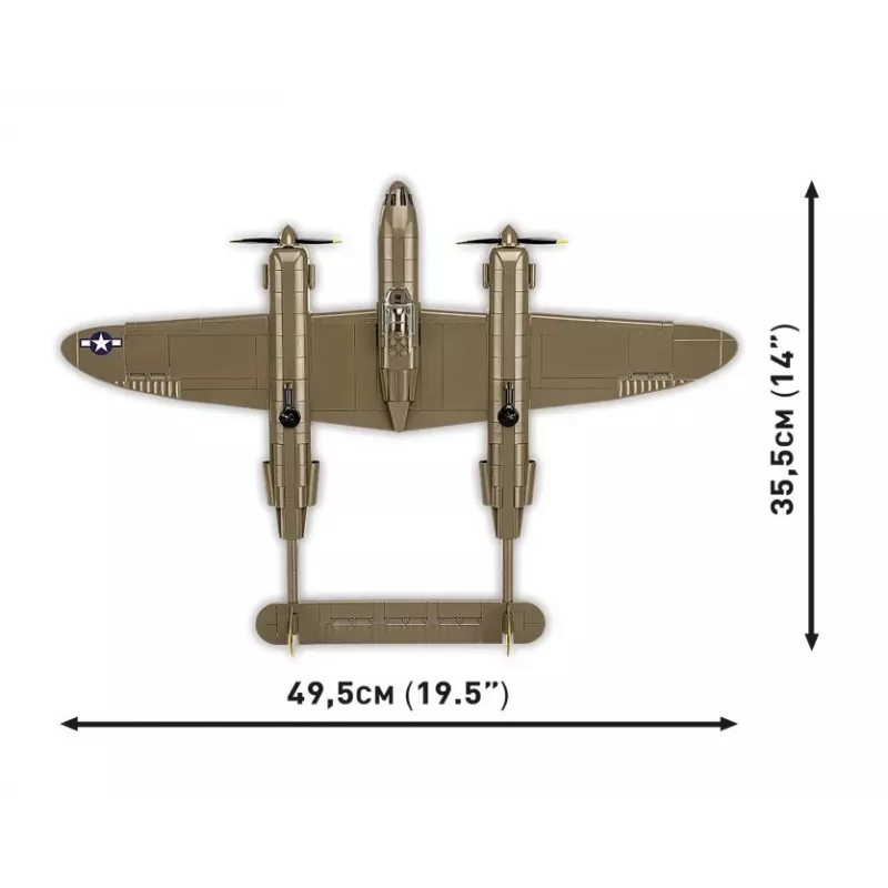 Cobi Building Blocks Lockheed P-38H Lightning set 5763 — scale model kit, collectible aircraft model
