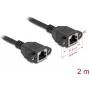 DeLOCK 90785 Networking Cable Black 2 m Cat6a S/FTP