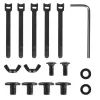 Under-desk cable organizer MACLEAN MC-103 B — black under-desk tray for cable management