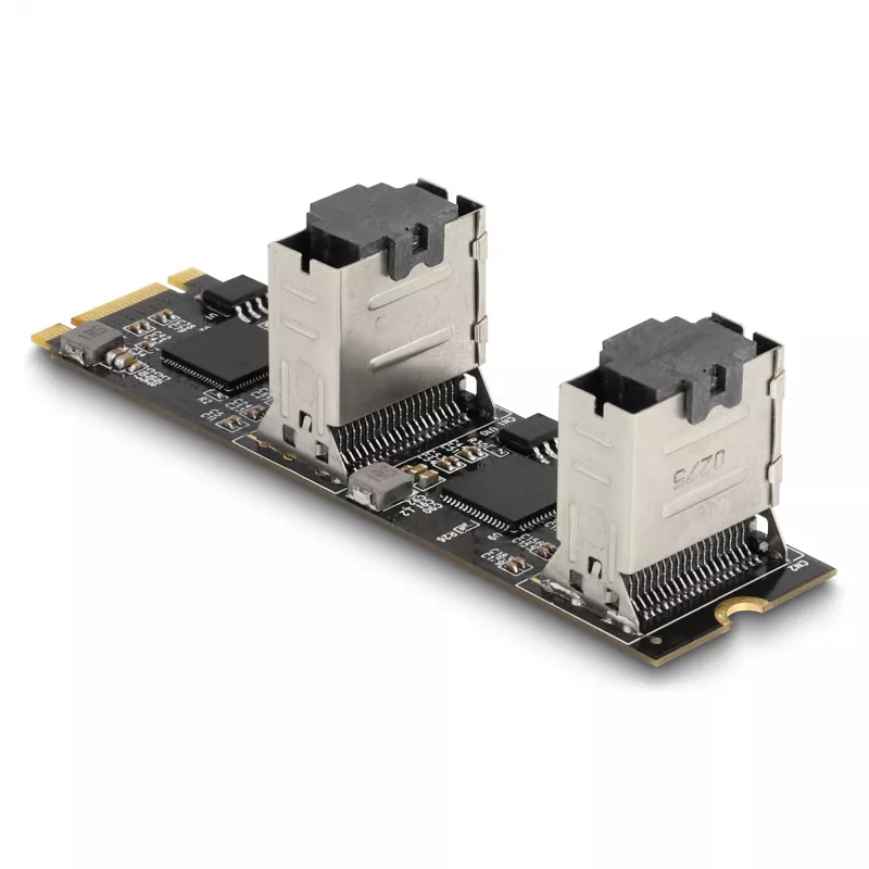 DeLOCK Converter M.2 2280 Key B+M male to 8 x SATA