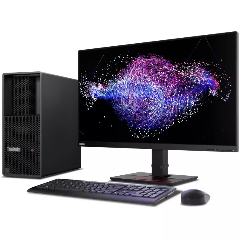 Lenovo ThinkStation P3 Tower Gen 2 Intel Core Ultra 5 245K 32 GB DDR5-SDRAM 512 GB SSD Windows 11 Pro Workstation Black