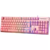 Deltaco GAM-021-RGB-P-DE - full size (100%) - USB - membrane key switch - QWERTZ - Pink