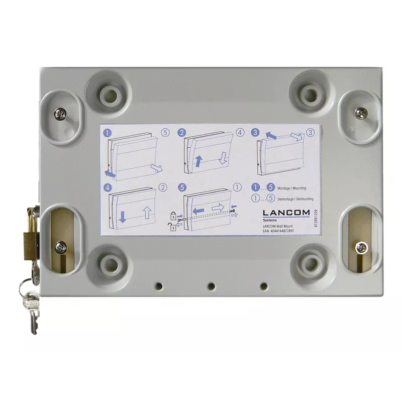 Wall mount bracket for LANCOM Systems devices, model 61349, grey