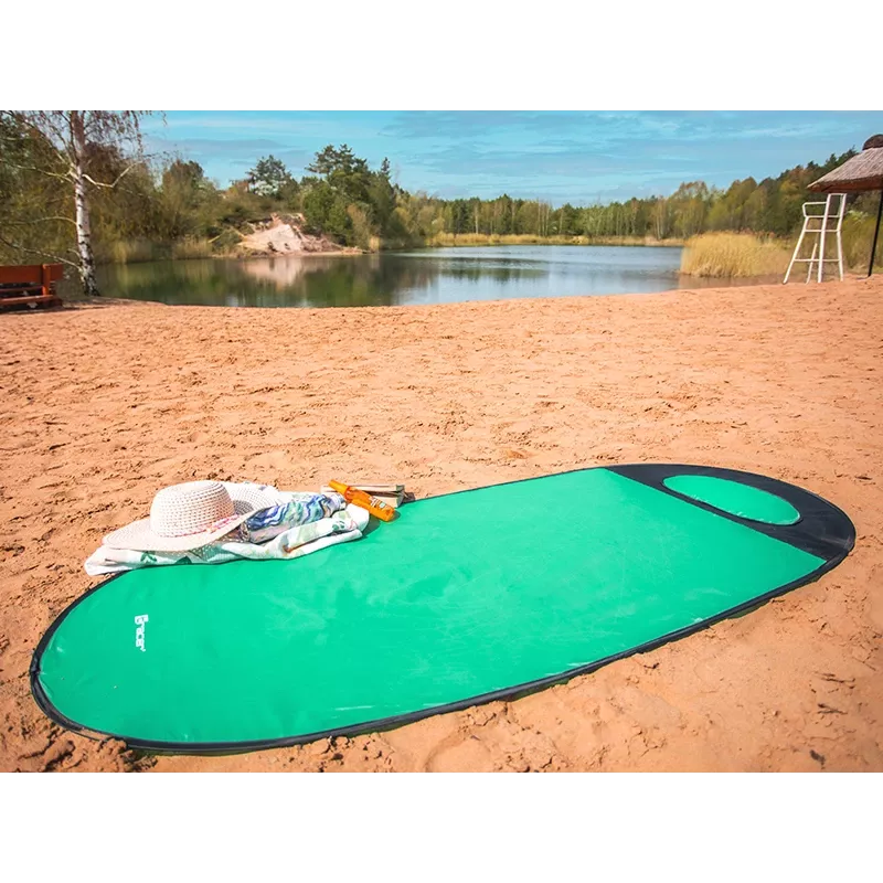 TRACER Beach Mat Pop Up 46948 – lightweight portable mint-colored foldable mat