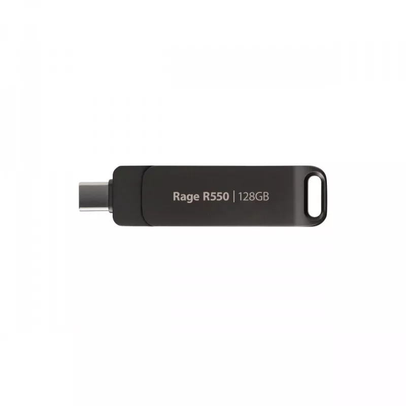 USB flash drive PATRIOT RAGE R550 128GB USB 3.2 (USB-A / USB-C), read 100 MB/s, swivel, black