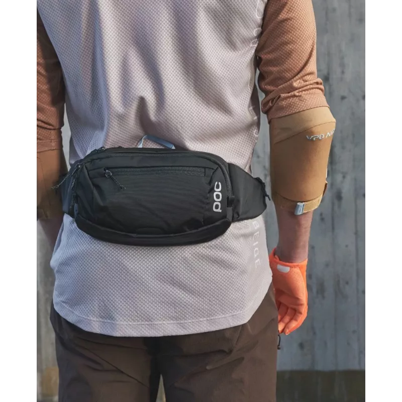 Waist bag POC Lamina Hip Pack, 2 L, Black (Uranium Black), unisex