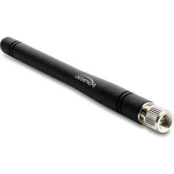 Antenna DELOCK LTE SMA male 1.0–5.23 dBi omnidirectional fixed black