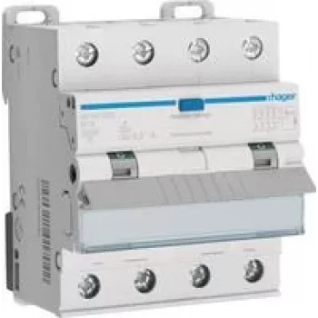 Hager Fehlerstrom-Miniature Circuit Breaker 4P10kA B-16A 300mA A Type AFX416D - Miniature Circuit Breaker (AFX416D)