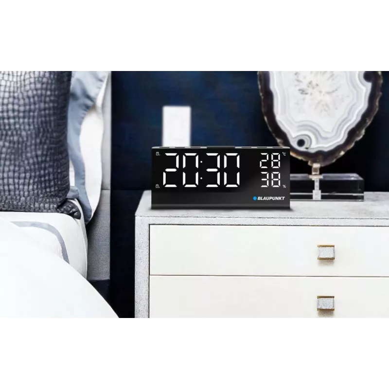 Clock radio CR10ALU FM PLL with built-in temperature and humidity sensor