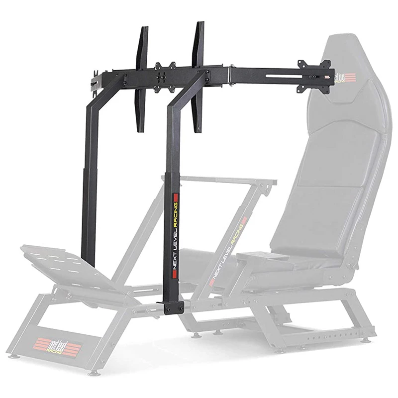 Racing simulator cockpit Next Level Racing F-GT NLR-A006 — adjustable seat & wheel height, supports 3 displays, max user weight 60 kg, black
