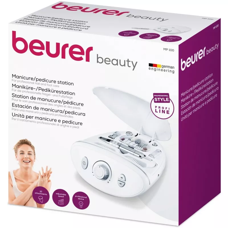 Manicure Pedicure Set Beurer MP 100 Nail Care — electric manicure/pedicure device, white