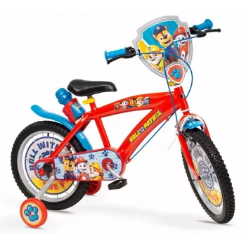 Children's bike Toimsa 16 inch Paw Patrol red model 1678, 16-inch wheels, single-speed