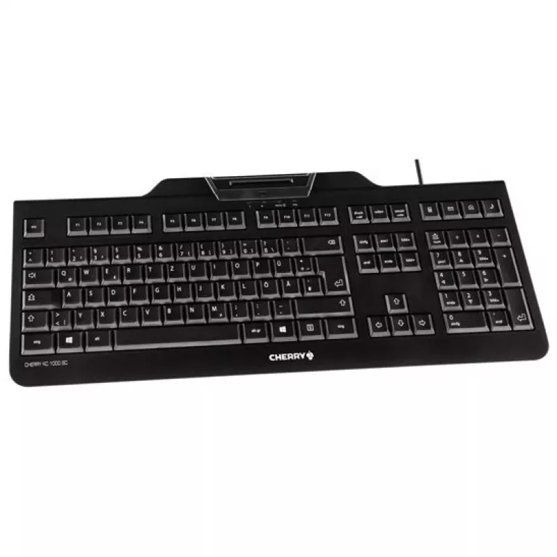 CHERRY KC 1000 SC keyboard Universal USB AZERTY Belgian Black