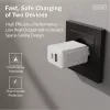 AC USB Charger DIGITUS 20W, 1x USB-C, 1x USB-A, Input 100–240V, White
