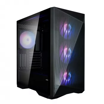 Zalman Z9 Iceberg MS Black ATX Mid Tower PC Case Included 4x 140 mm ARGB fan - Midi/Mini Tower - ATX