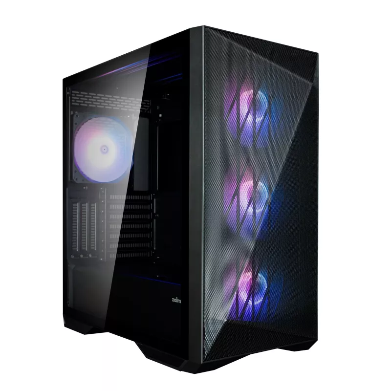 Zalman Z9 Iceberg MS Black ATX Mid Tower PC Case Included 4x 140 mm ARGB fan - Midi/Mini Tower - ATX
