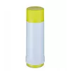 Thermos bottle ROTPUNKT Series 40 0.75 L — double-wall polypropylene, 24 h hot / 36 h cold, white-yellow