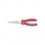 Knipex mechanics pliers l.200mm shape 1 straight multi-component sheath chrome-plated