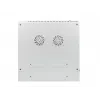 Lanberg WF02-6609-10S 19 inch 9U Wall-Mounted Double-Section Rack Cabinet, 600x600 mm, Grey, 60 kg Load, Tempered Glass Door