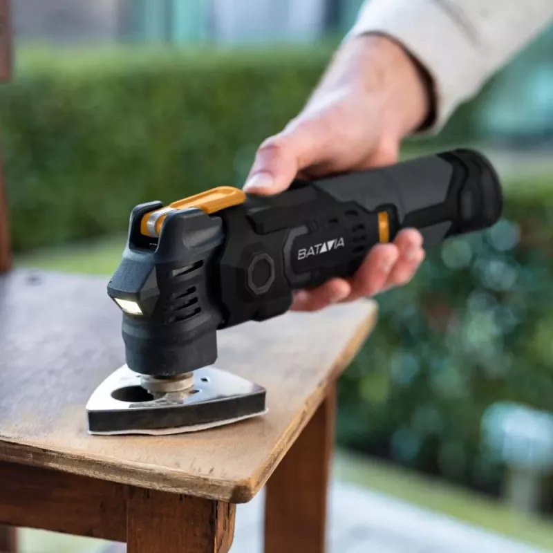 Batavia B.V. | 12V Cordless Anti-Vibration Multitool - Fixxpack 2.0 Set (incl. 2.0Ah battery and USB-C charging cable)