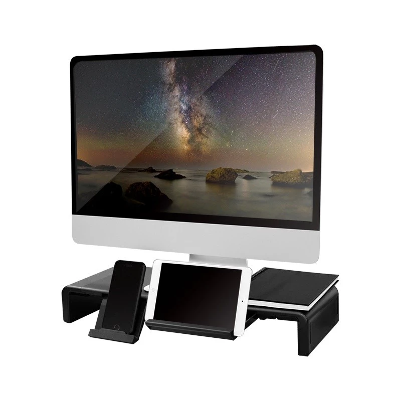 Ergonomic tabletop monitor riser, max. 25k