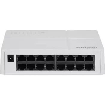 Dahua Technology SF1016L network switch Unmanaged L2 Fast Ethernet (10/100) Desktop/Wall-Mounting Grey