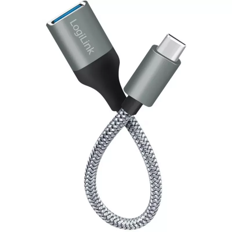 LogiLink USB 3.2 Gen1 Type-C adapter C/M to USB-A/F OTG aluminum 0.15 m