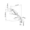 ART Gas-Spring Desk Mount for 1 Monitor