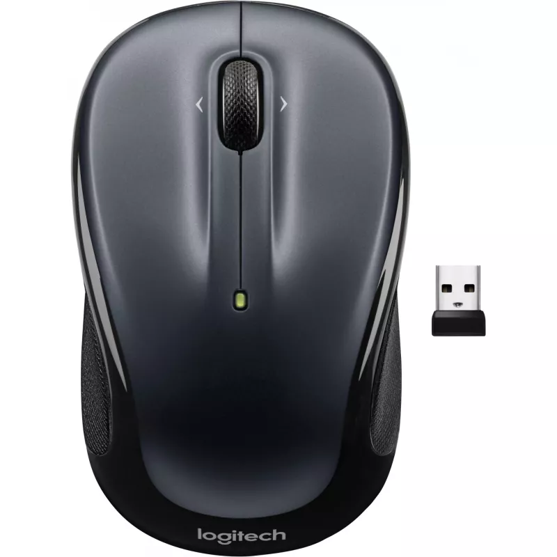 LOGITECH M325s Mouse right and left-handed optical 5 buttons wireless 2.4 GHz USB wireless receiver dark grey