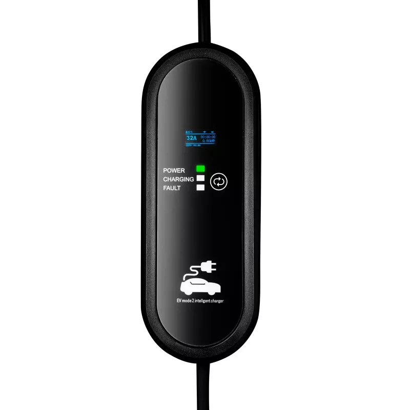 Akyga AK-EC-24 Portable EV Charger, GB/T, CEE 5-Pin Plug, 3-Phase, 32 A, 22 kW, LCD, 5 m