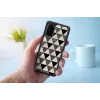 Protective phone case iKins for Samsung Galaxy S20 — pyramid texture, black