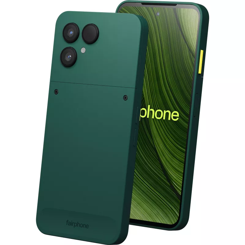 Fairphone The (Gen 6) 16 cm (6.31) Dual SIM Android 15 5G USB Type-C 8 GB 256 GB 4415 mAh Green