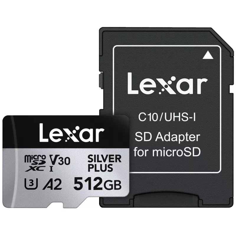 Flash Memory Lexar 512GB UHS-I microSDXC SILVER PLUS