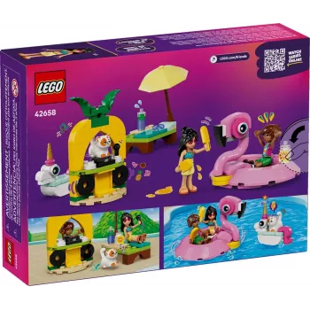 Construction toy LEGO Friends set 42658 Pool Party with Unicorn and Flamingo, characters and accessories