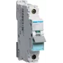 Hager NCN116. Number of Poles: 1P. AC Input Frequency: 50/60 Hz, Nominal Current Output: 16 A. Width: 17,5 mm, Depth: 70 mm, Height: 83 mm (NCN116)